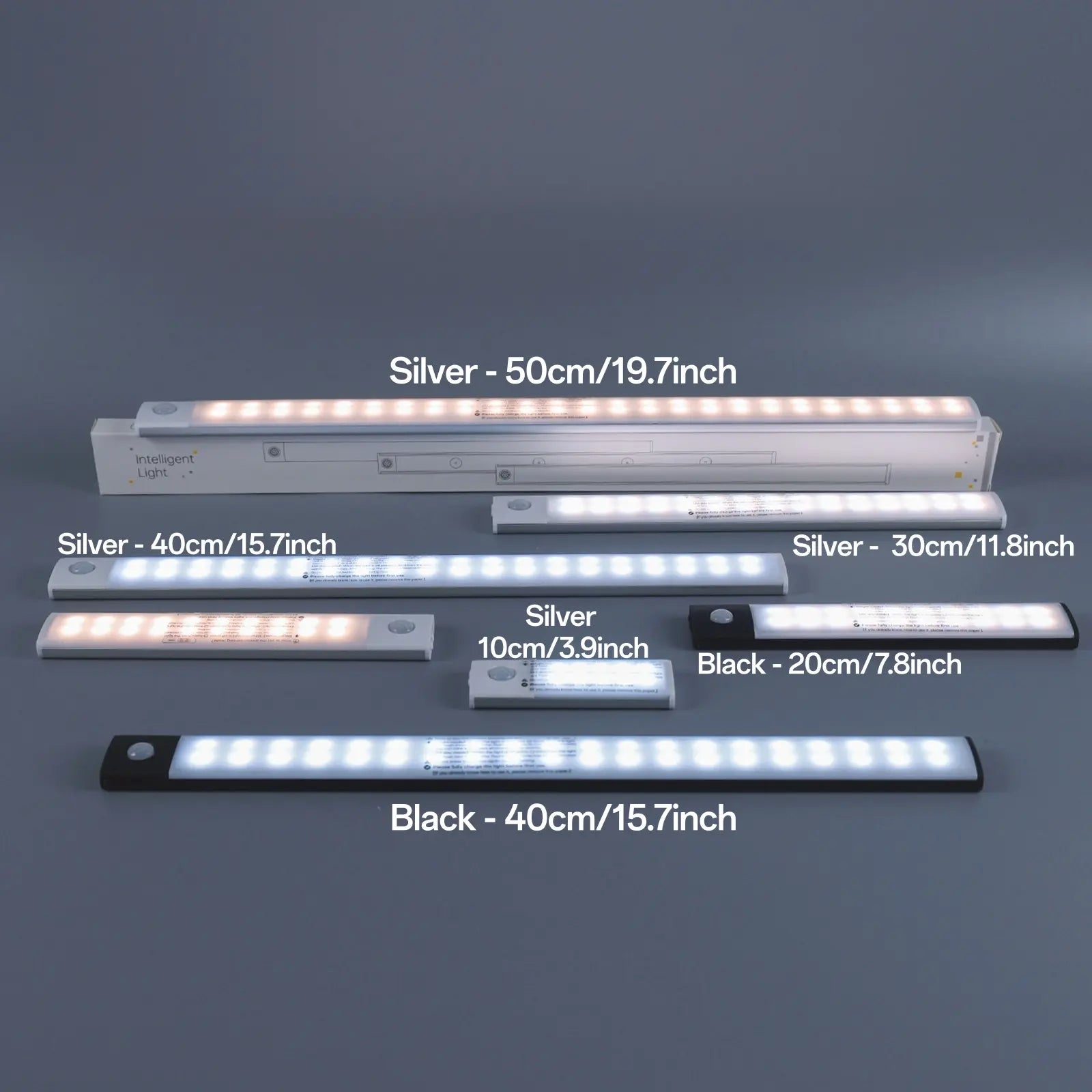 Motion-Sensor LED Night Light - USB Rechargeable Dimmable Lamp for Kitchen, Bedroom, Hallway, Stairway, Closet, and Wardrobe