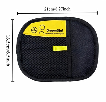 Electrostatic Pet Hair Remover Gloves - Two-Way Brush for Efficient Grooming and Cleaning of Cat and Dog Hair from Furniture, Carpets, and Car Seats - Reusable and Eco-Friendly Solution