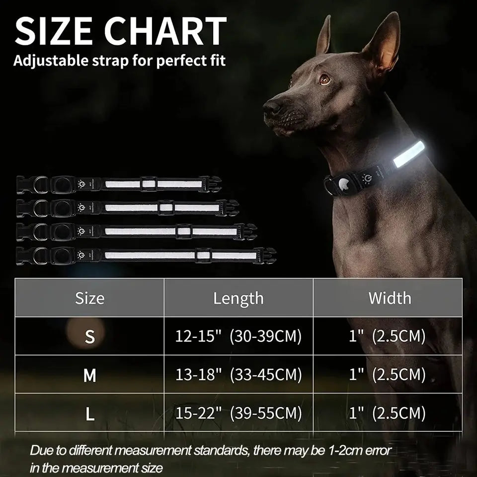 Smart Dog Collars Compatible with Apple AirTag Trackers