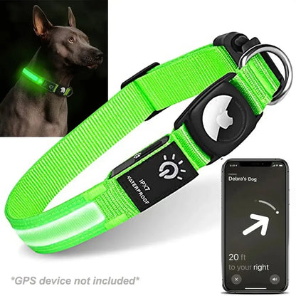Smart Dog Collars Compatible with Apple AirTag Trackers