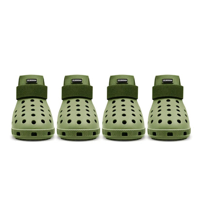 Premium Dog Boots for Hot Pavement - Protective Footwear for Small, Medium, and Large Dogs, Easy-On/Off, Non-Slip, Waterproof, and Easy-Clean Booties for Beach and Snow Activities